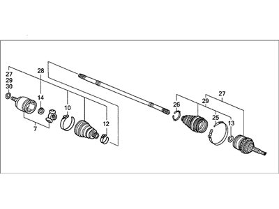 2002 Honda Accord Axle Shaft - 44306-S4L-A53