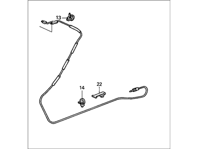 Honda 39160-S84-A01 Feeder, Glass Antenna