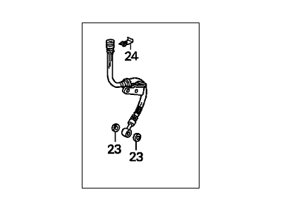 Honda 01464-S84-A01 Hose Set, Right Front Brake