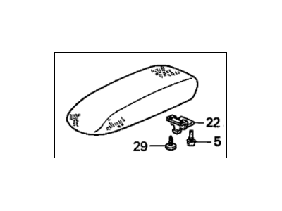 2000 Honda Accord Armrest - 83405-S84-A01ZC