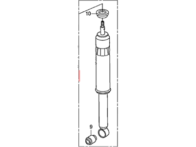 Honda 52610-TR0-A24 Shock Absorber, Rear