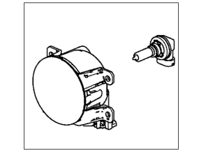 Honda 33950-T6Z-A01 Light Assembly, L Frfog