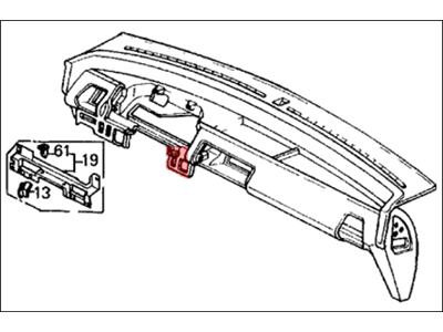 1989 Honda Civic Instrument Panel - 77100-SH5-A21ZA