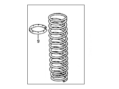 Honda 52441-SH5-902 Spring, Rear