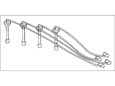 1990 Honda CRX Spark Plug Wire - 32704-PM3-000