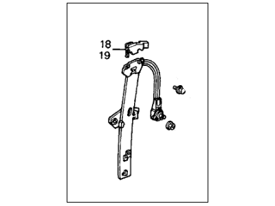 1991 Honda Civic Window Regulator - 72710-SH5-003