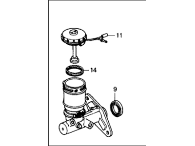 1990 Honda CRX Brake Master Cylinder - 46100-SH3-A05