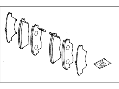 Honda 45022-SH3-931 Pad Set, Front