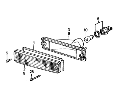 Honda 33350-SH5-A01 Light Assy., L. FR. Turn Signal