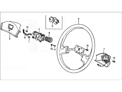 Honda CRX Steering Wheel - 78510-SH3-A94ZA