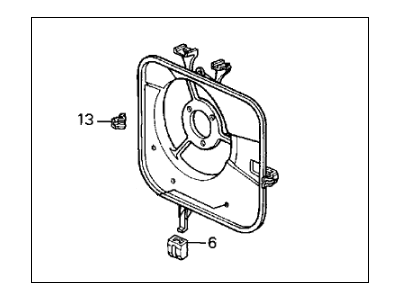 Honda CRX Fan Shroud - 38615-PM5-A60