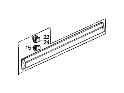 Honda 75322-SH5-A01 Protector, L. FR. Door