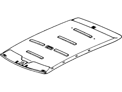 Honda 83200-SH5-A10ZA Lining Assy., Roof *B46L* (LOFTY BLUE)