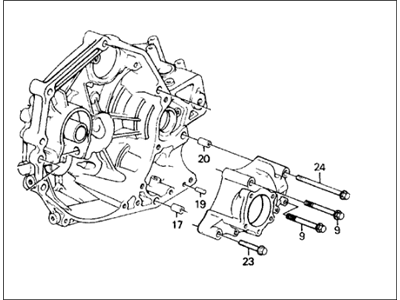 1988 Honda Civic Bellhousing - 21010-PH8-902