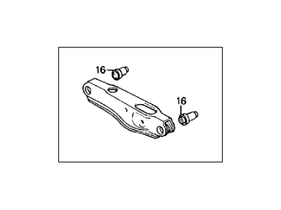 Honda 52360-SH3-A03 Arm, Left Rear (Lower)