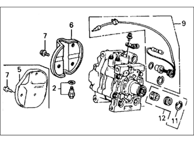 1990 Honda Civic A/C Compressor - 38810-PM9-A01