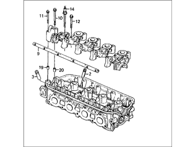 1992 Honda Civic Cylinder Head - 12100-PM6-J01