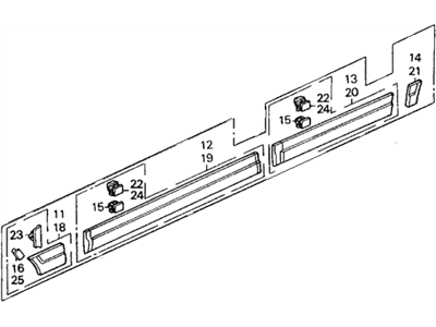 Honda 75300-SH5-A01 Protector Set, R. Side