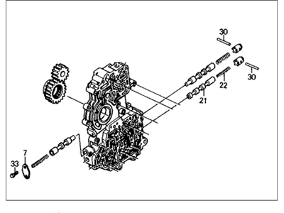 1989 Honda Civic Valve Body - 27105-PS5-030