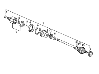 1988 Honda Civic Axle Shaft - 42311-SH9-000