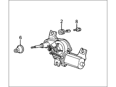 1991 Honda Civic Wiper Motor - 76700-SH5-S04