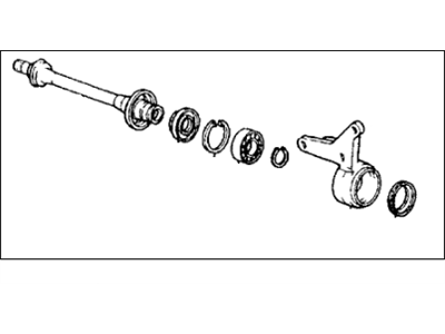 Honda 44500-SH9-000 Shaft Assembly, Half