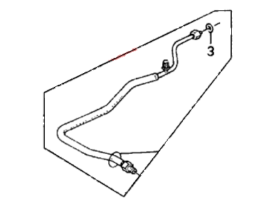 1991 Honda CRX A/C Hose - 80321-SH3-A60