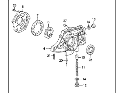 Honda 15100-P01-003 Pump Assembly, Oil