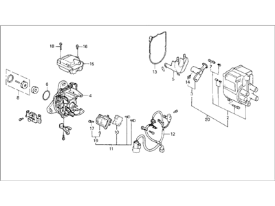 Honda 30100-PM6-026 Distributor Assembly (Td-02U) (Tec)