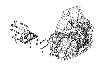 Honda 21010-PS5-020 Case Set, Torque Converter