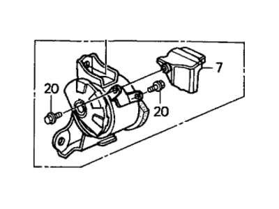 Honda 50805-S5A-A81 Rubber Assy., Transmission Mounting (AT)