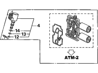 Honda 28020-PLX-305 Solenoid Set, Lock-Up