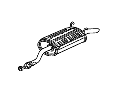 2002 Honda Civic Muffler - 18030-S5P-A11