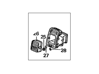 Honda 77645-S5A-A02ZC Outlet Assy., Passenger *YR248L* (KI TAUPE)