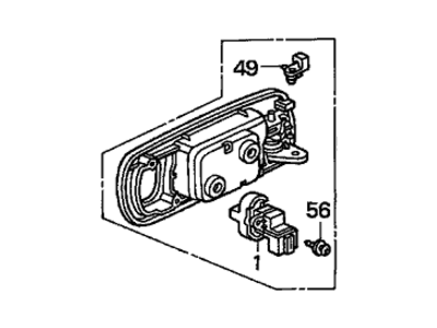 Honda 72160-S5P-A12ZC Handle Assembly, Driver Side Inside (Taupe)