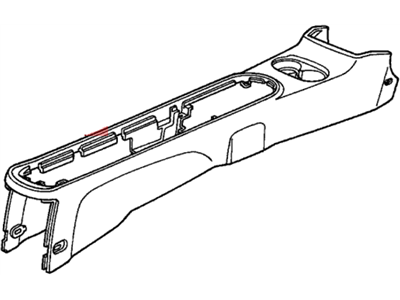 Honda 83401-S5A-003ZD Console, Center *YR239L* (KI IVORY)