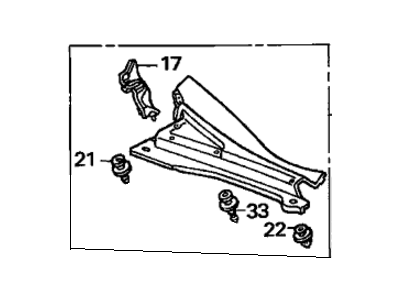 Honda 74220-S5D-A00 Cowl Top Assy., R. FR. Side