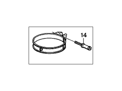 Honda 17315-PLC-000 Band, Throttle Cable