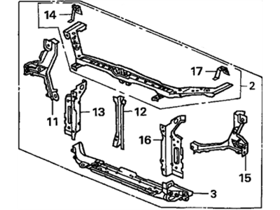 Honda 60400-S5D-X10ZZ Bulkhead, Front