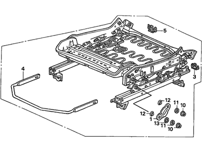 Honda 81536-S5P-A72 Frame, L. FR. Seat