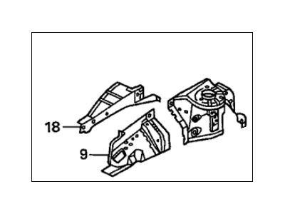 Honda 60650-S5W-A11ZZ Housing, R. FR. Shock Absorber