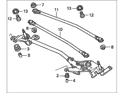 Honda 76530-S5A-A02 Link, FR. Wiper