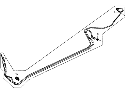 Honda 16050-TR0-A01 Pipe Set, Fuel