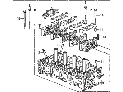 2014 Honda Civic Cylinder Head - 12100-R40-A02