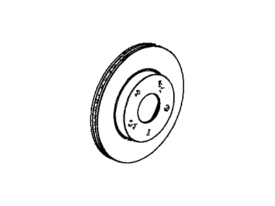 Honda 45251-TR0-A00 Disk, Front Brake (14", 21T)