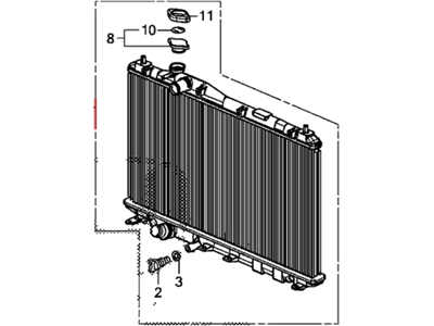 Honda 19010-R1A-A02 Radiator (Toyo)