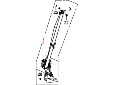 Honda 04814-TR0-A00ZB Tongue Set, Right Front Seat Belt (Outer) (Grayge)