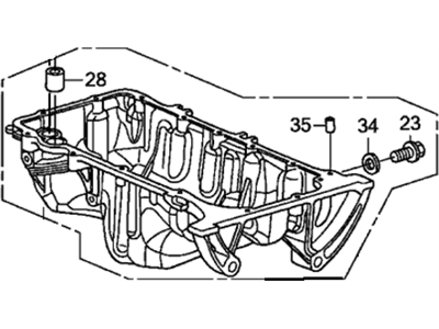 Honda 11200-RNA-A02 Pan Assembly, Oil