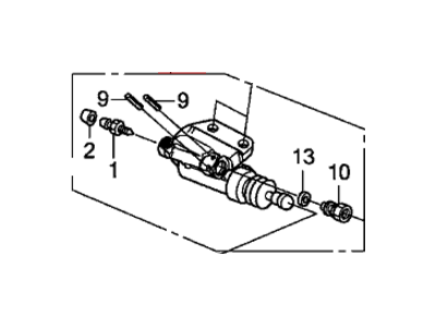 Honda 46930-SWA-G01 Cylinder Assembly, Clutch Slave