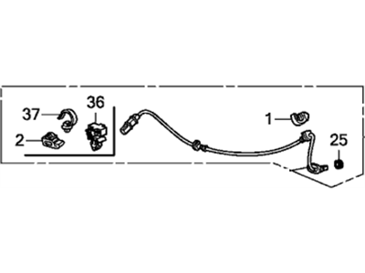 Honda 57470-TR0-013 Sensor Assembly, Right Rear